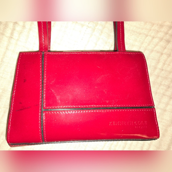 Kenneth Cole New York Red Patent Leather Mini Bag - Picture 6 of 6